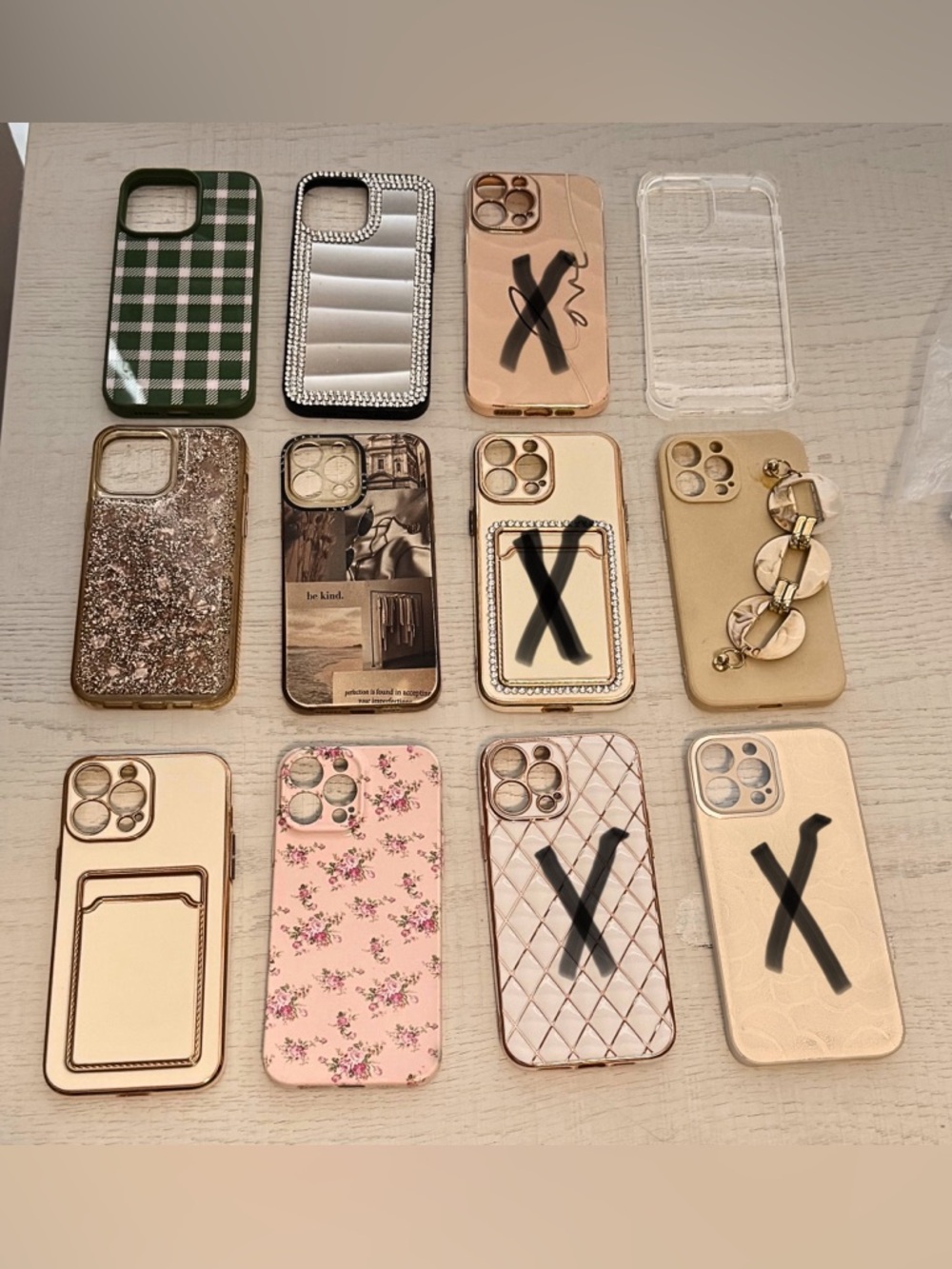 Bundle of 8 iPhone 13 Pro Max Cases | Mirror, Floral, Glitter, Clear & Neutral - Picture 3 of 7